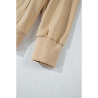 Parchment Zipped Pocket Cozy Drawstring Hoodie - 2XL