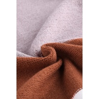 Open Front Colorblock Cardigan with Pockets - S