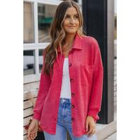 Azura Exchange Button Up Waffle Knit Casual Shirt - S