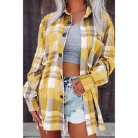 Azura Exchange Plaid Button Up Patch Pocket Shirt - XL