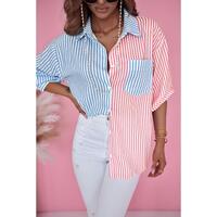 Azura Exchange Striped Print Shirt - L