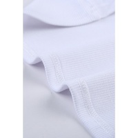 Solid White Round Neck Ribbed Tank Top - 2XL