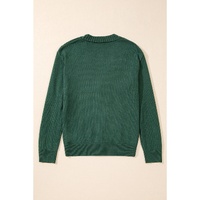 Canton Open Knit Drop Shoulder Sweater Cardigan - 2XL