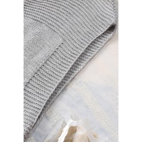 Gray Basic Vest Cardigan Sweater - L