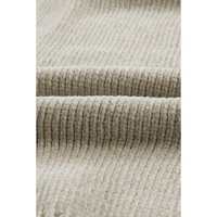 Gray Buttons Front Pocketed Sweater Cardigan - M