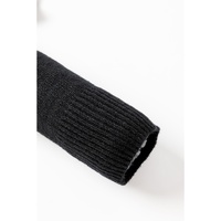 Black Tinsel Merry and Bright Graphic Christmas Sweater - M