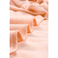 Pink Loose Fit Pockets Short Sleeve Beach Cover Up - L