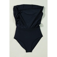 Black Crossover Bikini Tank and Skort Swimwear - L