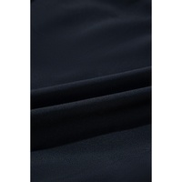 Black Color Block Ric Rac Trim U Neck One Piece Swimsuit - M