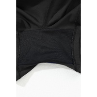 Black Pocketed Wide Waistband Swim Shorts - XL