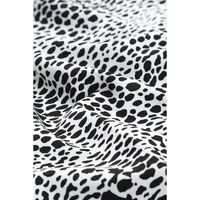 Long Sleeve Leopard Animal Print Shirt Dress - XL