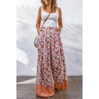 Azura Exchange Printed High Waist Wide Leg Pants - S