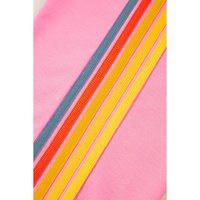 Pink Counting Rainbows High Waist Sweatpants - L
