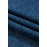 Dusk Blue Adjustable Tie Straps Cropped Wide Leg Denim Overalls - M