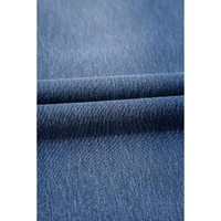 Navy Blue Skinny Elastic Waist Ankle Length Mid Waist Jeggings with Pockets - M