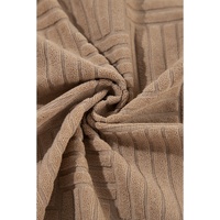 Dark Khaki Textured Chest Pocket Button-up Shacket - L