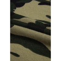 Green Camo Print Long Cardigan - L