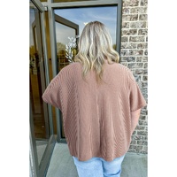 Smoke Gray Ribbed Striped Crew Neck Plus Size Knit T Shirt - 4X