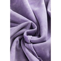 Orchid Petal Textured Patchwork Frilled Trim Plus Size Pullover Sweatshirt - 1X