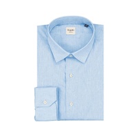 Bagutta Men's Light Blue Linen  Shirt - 42 IT