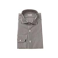 Bagutta Men's Classic Brown Cotton French Collar Shirt - 2XL