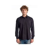 Baldinini Trend Men's Black Cotton Shirt - 2XL