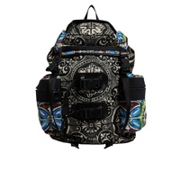 Dolce &amp; Gabbana Men's Multicolor Maiolica Print Nylon Backpack Bag - One Size