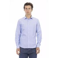 Baldinini Trend Men's Light Blue Cotton Shirt - L