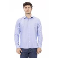Baldinini Trend Men's Light Blue Cotton Shirt - 2XL