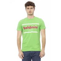 Short Sleeve T-shirt With Round Neck. Front Print. L Men