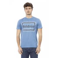 Short Sleeve T-shirt With Round Neck. Front Print. L Men