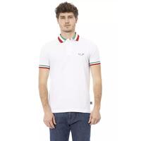 Embroidered Tricolor Collar Polo Shirt 2XL Men