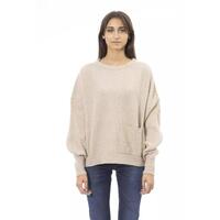 Baldinini Trend Women's Beige Wool Sweater - M