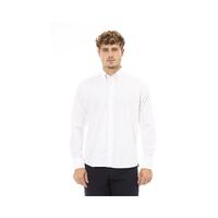 Baldinini Trend Men's White Cotton Shirt - L