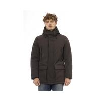 Baldinini Trend Men's Brown Polyester Jacket - 3XL