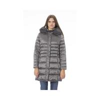 Baldinini Trend Women&#39;s Gray Polyester Jackets &amp; Coat - L