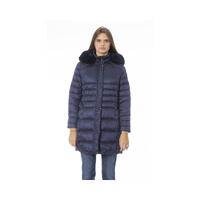 Baldinini Trend Women's Light Blue Polyester Jackets &amp; Coat - L