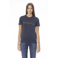 Baldinini Trend Women's Blue Cotton Tops &amp; T-Shirt - S