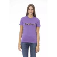Baldinini Trend Women's Purple Cotton Tops &amp; T-Shirt - S