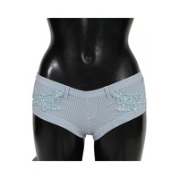 Ermanno Scervino Women's Blue Beachwear Bottoms Swimsuit Shorts - 3 IT