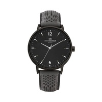 Ben Sherman Men's Black Leather Watch - One Size