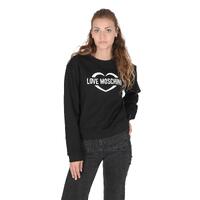 Cotton Sweatshirt with Inlay - 38 EU