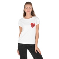 Love Moschino Women's T-Shirt White - 38 IT