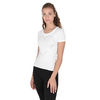 Love Moschino Women's Heart Logo T-Shirt - White - 40 IT