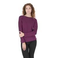 Crown of Edinburgh Cashmere Women&#39;s Cashmere Boatneck Sweater in Purple - S