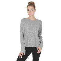 Crown of Edinburgh Cashmere Women&#39;s Cashmere Boatneck Sweater for Women in Grigio Peltro - L