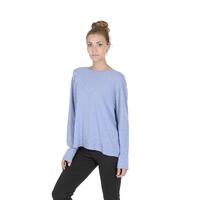 Crown of Edinburgh Cashmere Women&#39;s Cashmere Boatneck Sweater in Sky blue - XL