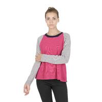 Crown of Edinburgh Cashmere Women&#39;s Round Neck Cashmere Sweater in Multicolor - 46 EU
