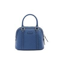 Gucci GG Marmont Mini Blue Leather Handbag - One Size