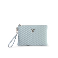 V Italia by VERSACE 1969 ABBIGLIAMENTO SPORTIVO SRL VItalia Clutch Light Blue - One Size